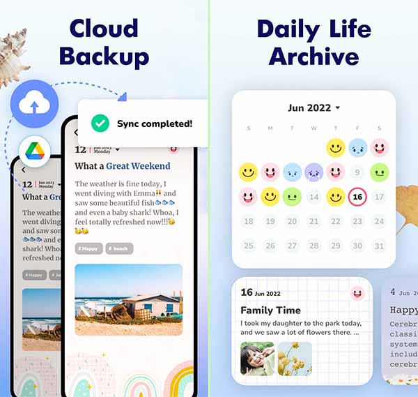 Diary with Lock: Daily Journal - App viết nhật ký, tâm sự riêng tư với khóa an toàn b