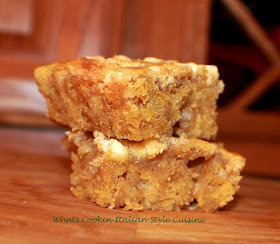 these are a white chocolate pumpkin spice bar with an easy to make bar for fall cookie with white chocolate and pumpkin all homemade from scratch recipe