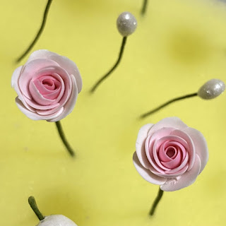 ポリマークレイで作った薔薇