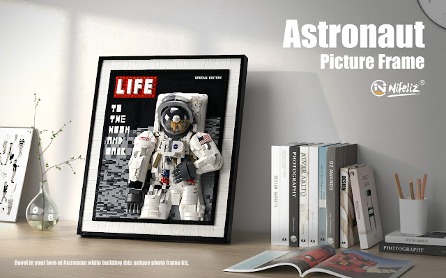 Nifeliz Astronaut Picture Frame Compatible With Lego