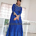 Lakshmi Manchu Blue Silk Salwar Kameez