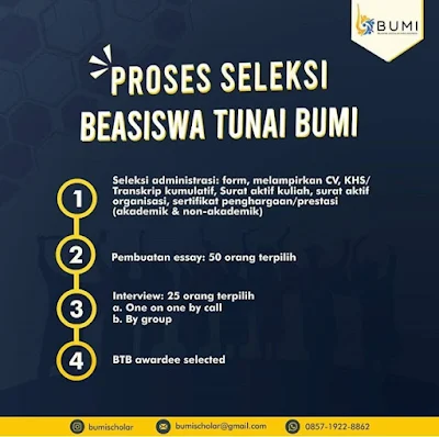 Beasiswa Tunai Bumi untuk S1D3D4 Telah Dibuka, Catat Syarat dan Ketentuannya!