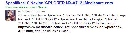 Indeks Hitungan Detik Yes, Ada Di SERP No