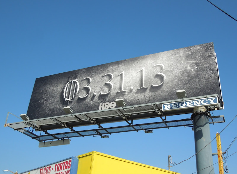 Game of Thrones 3 teaser billboard