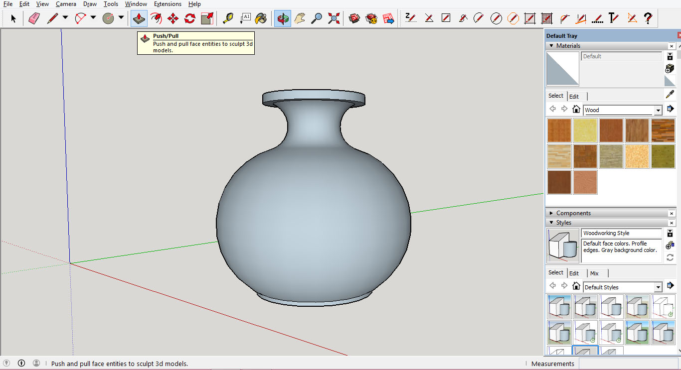 Tutorial Sketchup Cara Membuat Model 3D Guci Sederhana