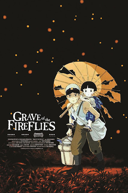 Cartel en inglés de la película Grave of the FireFlies