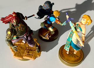 photo of all three Tears of the Kingdom amiibo from a different angle