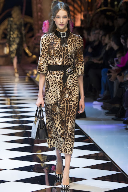FASHION AND BEAUTY’S A-Z, S is for Spots leopard print a big fall/winter trend including this  Dolce & Gabbana dress