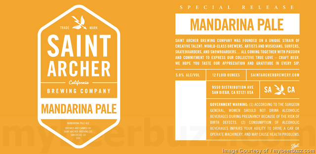 Saint Archer White Ale, Mandarin Pale 