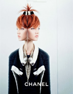 Redhead Lindsey Wixson in Chanel Spring 2014 Campaign