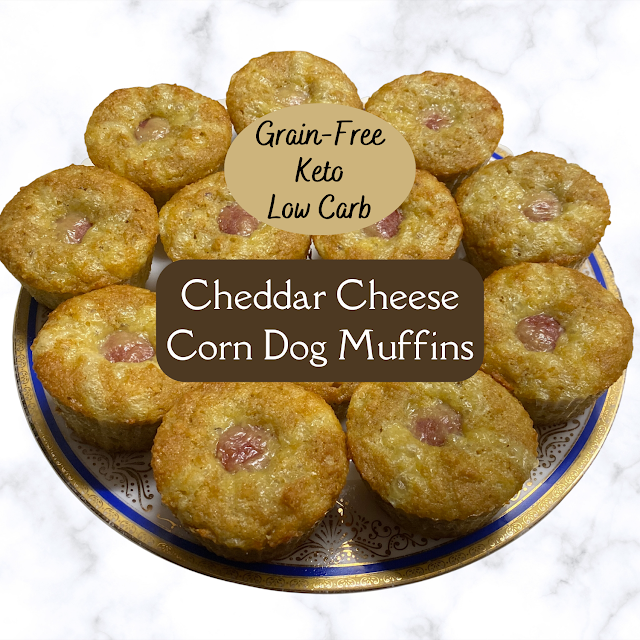 Cheddar cheese corn dog muffins