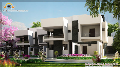 2 Beautiful modern contemporary home elevations - Kerala home ...