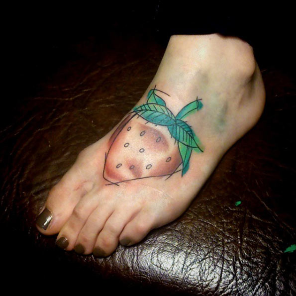 Este esboço estilo de morango