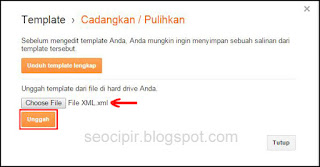 Cara Pasang Template Blog Hasil Download Untuk Blogspot