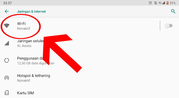 Cara Membuka Pengaturan Wi-Fi