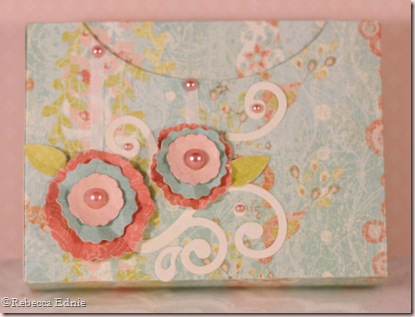 gift box layered flowers