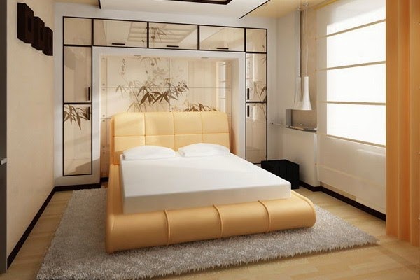 Japanese style bed frame, bedroom furniture design