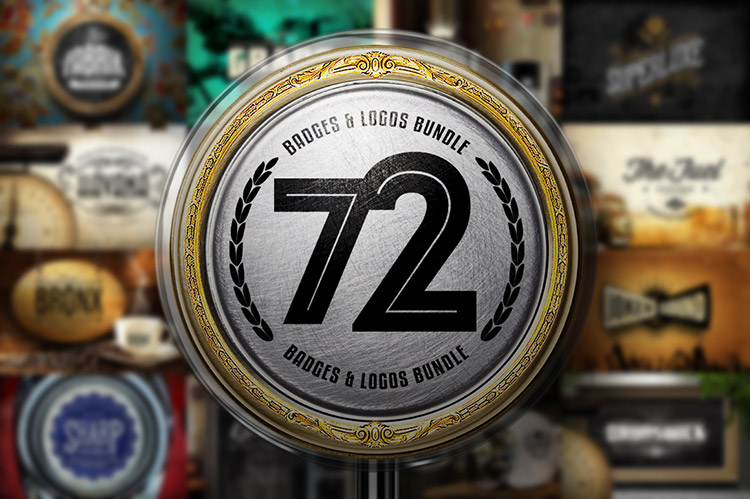 72 Badges & Logos Bundle