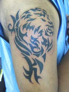 Lion Tribal Tattoo