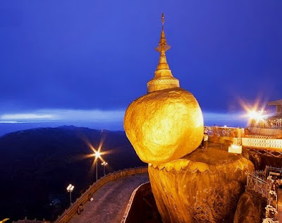 Gran roca de oro y Pagoda Kyaiktiyo