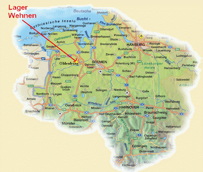 Niedersachsen Map Federal States of Germany