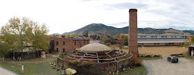 Panoramic view of the Archie Bray Foundation facility