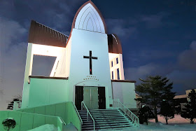 北海道 函館 ライトアップ 聖ヨハネ教会