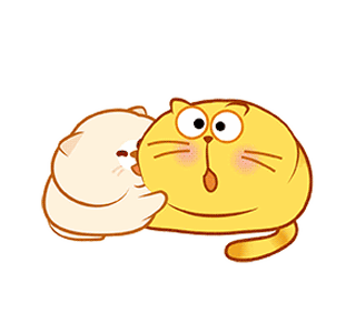 Line クリエイターズスタンプ 卵黄 太った猫 Example With Gif Animation