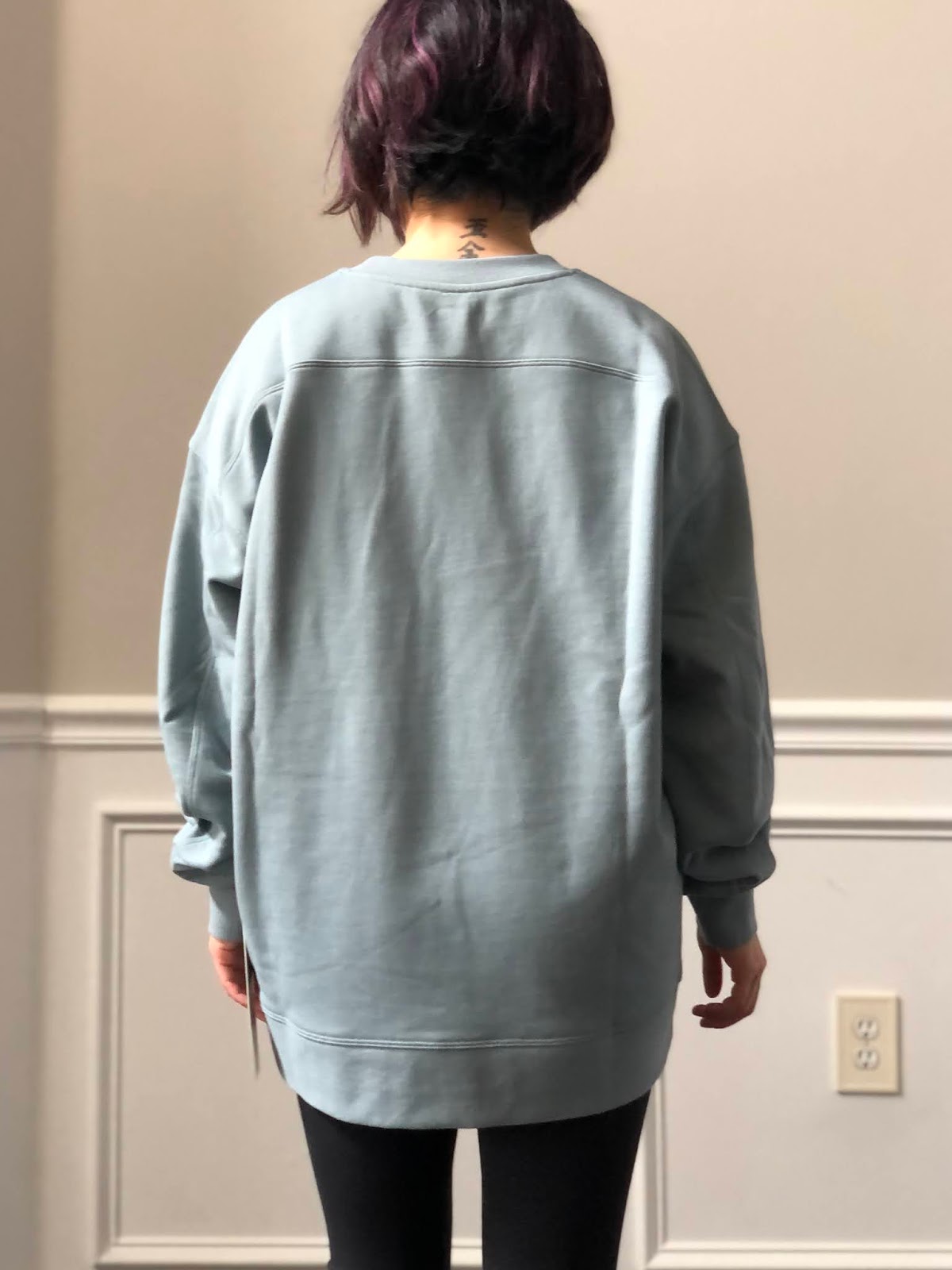 Lululemon Perfectly Oversized Crew In Pastel Blue