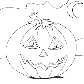 scary pumpkin coloring pages