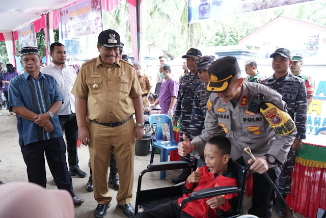 Wabup bersama Forkopimda Asahan Tinjau Pelaksanaan Karya Bakti dan Bakti Sosial Lanal Tb/AS