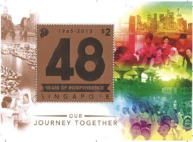 The first stamp set ‘Our Journey Together’ (48 years of independence) which was released in 2013, featured defining moments of Singapore’s past – what we have shared, overcome and achieved together as a nation.