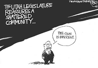 legislator saying The gun is innocent