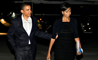 obamas' latest date: flight to nyc for dinner & a show