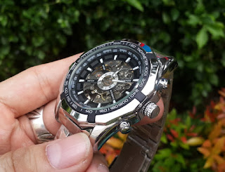 Jam Tangan Automatic Mechanical Winner 340 Men Skeleton Sport Watch Relogio Masculino