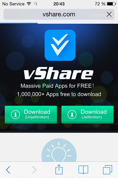 تتبيث سيديا مجانا ايفون ايباد ايبود IOS vshare تطبيقات مجانية المدفوعة