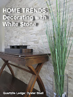 Stone Selex - specialty masonry products - white stone wall and fireplace