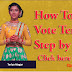 How to vote Teriya, step by step 