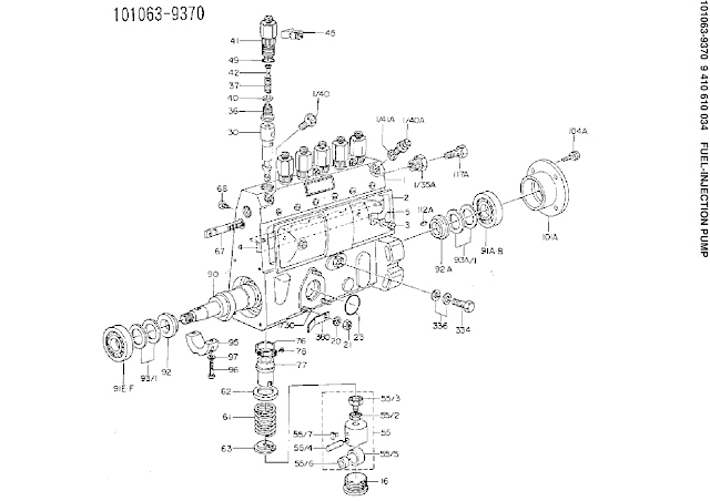 9410610034, 101063-9370 INJECTION PUMP ZEXEL