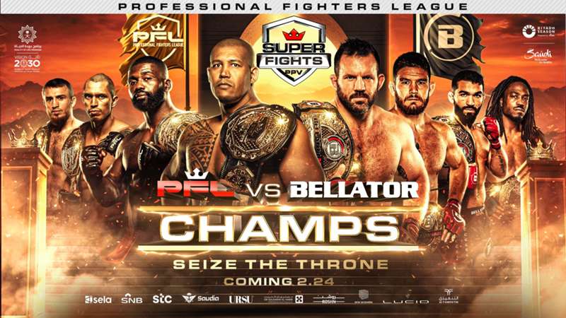 مشاهدة نزالات حدث PFL vs. Bellator: Champions - موسم الرياض