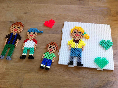 hama perler familie mennesker