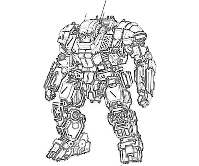 printable-mechwarrior-online-atlas-actions_coloring-pages