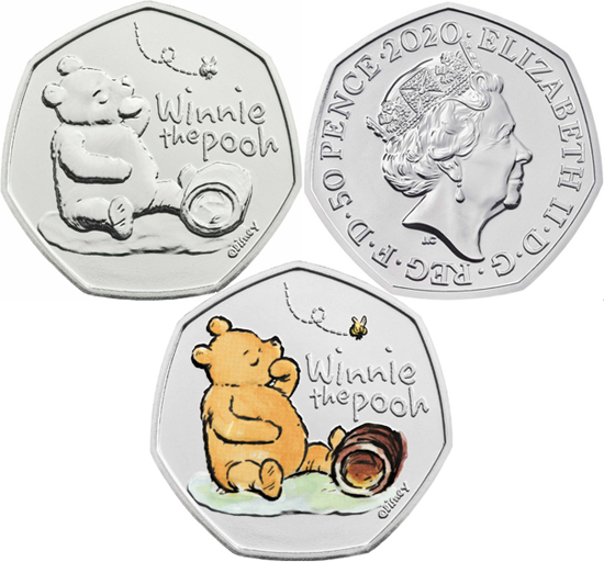 United Kingdom 50 pence 2020 - Winnie the Pooh