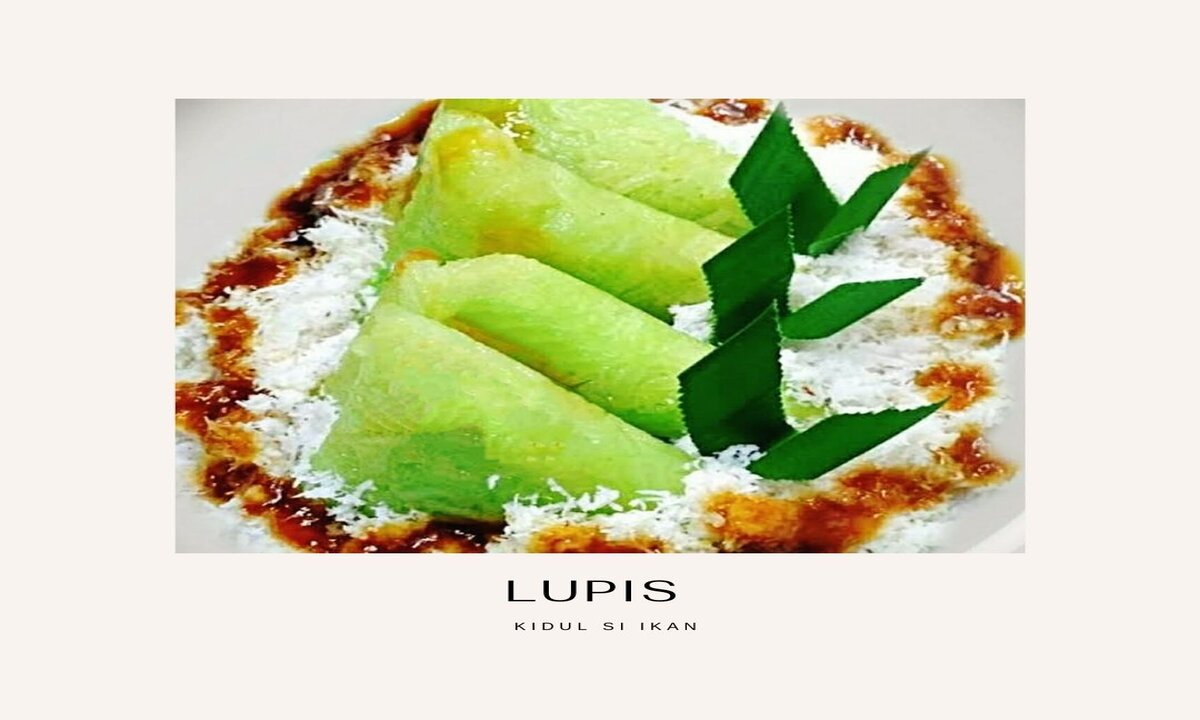 Lupis is categorized as a sweet and savory snack