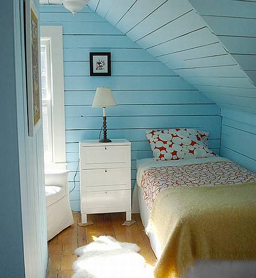 small attic bedroom