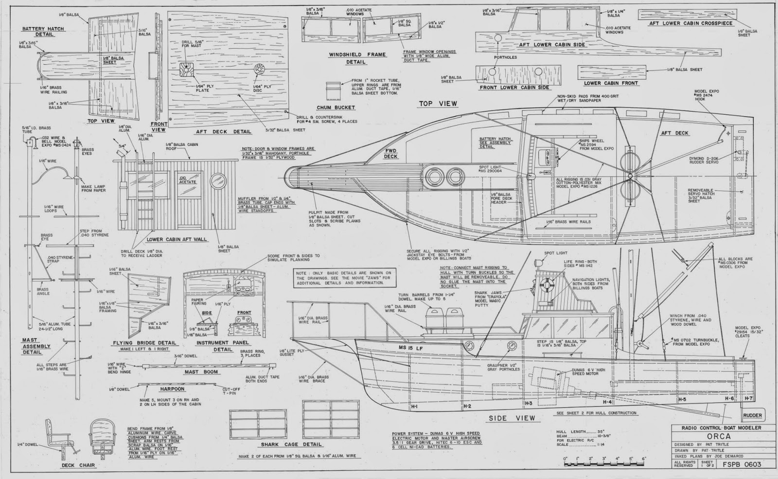 Orca" Model Boat From JAWS ~ My Hobby Pages