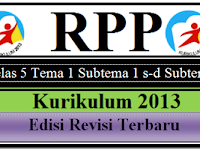 Free Download RPP Kelas 5 Kurikulum 2013 Revisi Tema 1