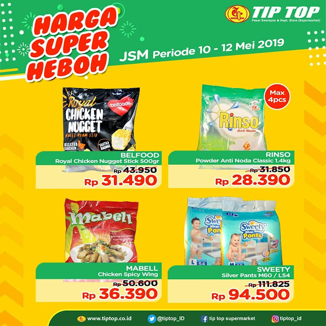 #TipTop - #Promo #Katalog Harga Super Heboh Periode 10 - 12 Mei 2019