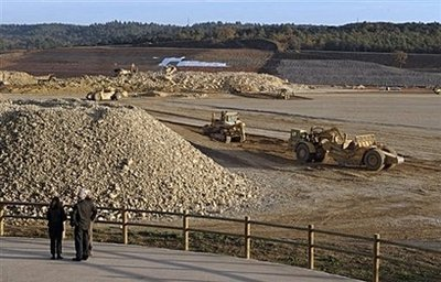 Tractors working on the future International Thermonuclear Experimental Reactor (ITER) site in Cadarache, southern France, in 2008. An explosion in costs has cast a cloud over a multi-billion-dollar nuclear fusion project aiming to make the power that fuels the Sun a practical energy source on Earth. AFP / File / Anne-Christine Poujoulat