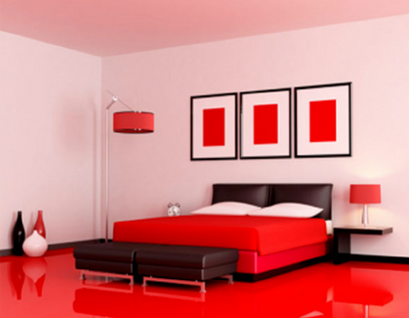 Desain Kamar  Tidur  Bernuansa Merah Desain Rumah 